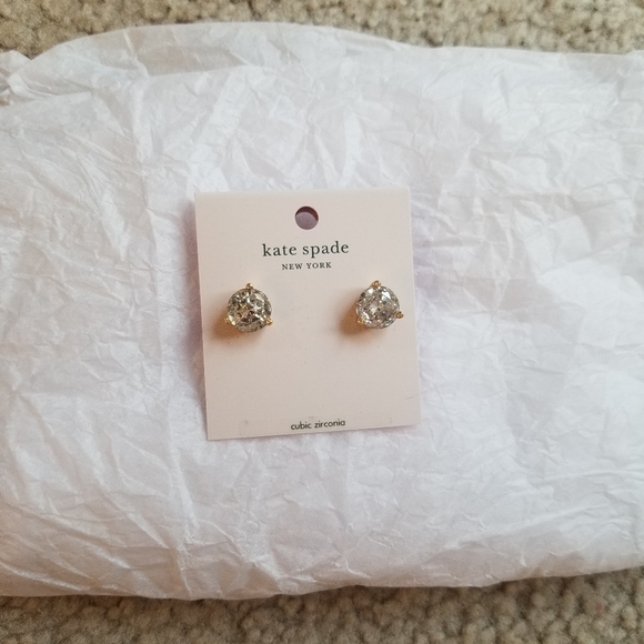 NWT Kate Spade cubic zirconia earrings - Picture 3 of 5